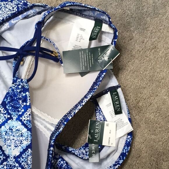 Lauren Ralph Lauren twist tankini set. - Picture 8 of 15